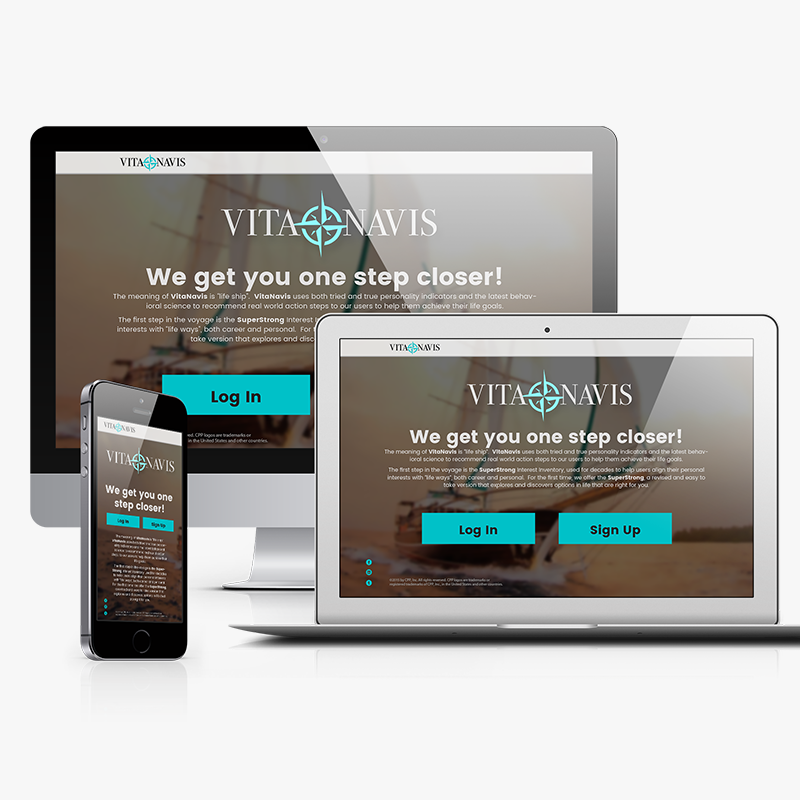 work for VitaNavis, new website
